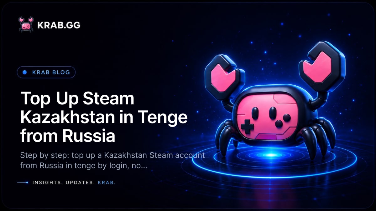 How to top up Steam Kazakhstan from Russia in tenge by login